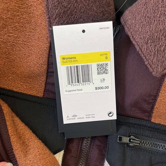 NWT Nike Air Jordan "Cozy Girl" Women's Wool blend Jacket  DJ2723-204 Sz Med - Picture 5 of 6